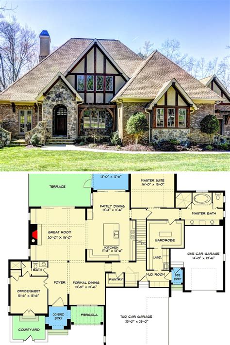 tudor style house floor plans|modern tudor cottage house plans.